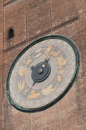 Cremona, Italy: Astronomical clock on the Torrazzo belltower © Dmytro Surkov