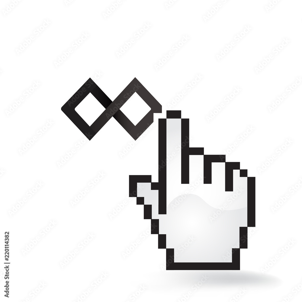 TenX Cryptocurrency Coin Sign Hand Cursor Click Isolated TenX Cryptocurrency Coin Sign Hand Cursor Click Isolated