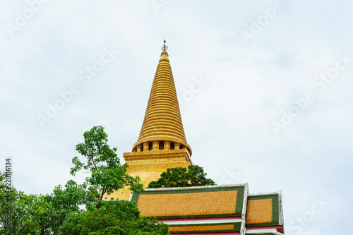 Phra Pathom Chedi  Big pagoda   Nakhon Pathom Province  Thailand. it is very beautiful
