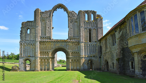 The remains of Castle Acre Priory Norfolk photo