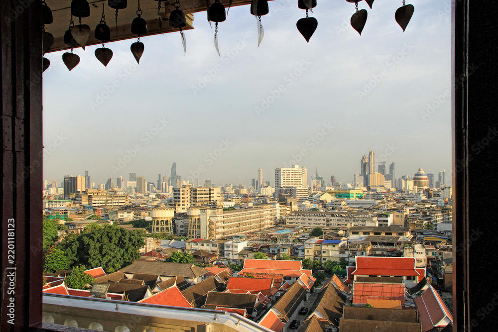 Naklejka premium Golden Mount, Wat Saket temple, Bangkok