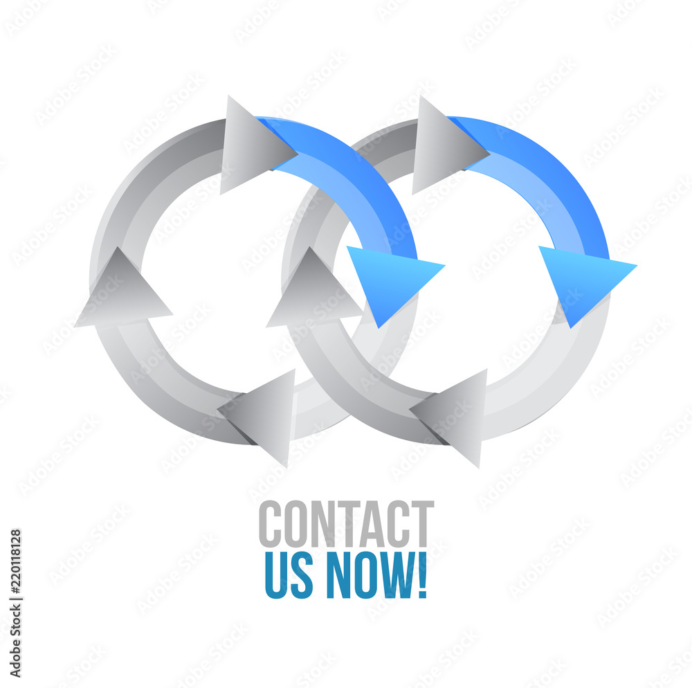 Contact us now. moving together cycle concept Contact us now. moving together cycle concept