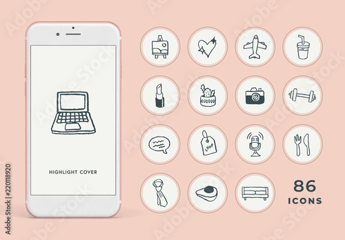 Hand-drawn Icons for Stories