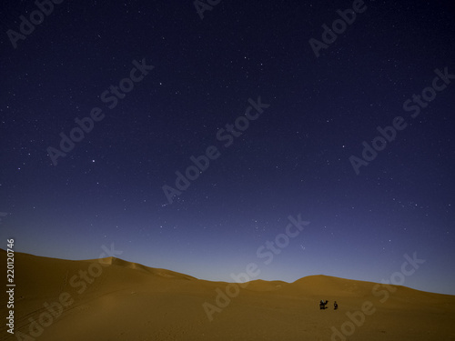 Obraz na płótnie Starry night in Sahara Desert w salonie