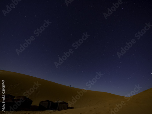 Obraz na płótnie Starry night in Sahara Desert w salonie