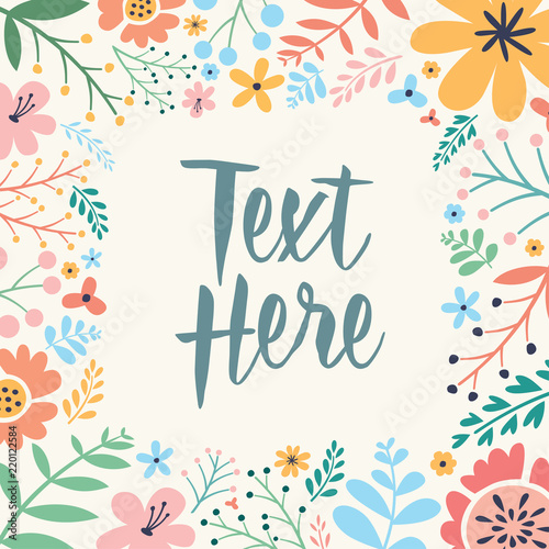 Beautiful Square Floral design