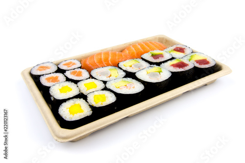 Sushi plate: japanese food