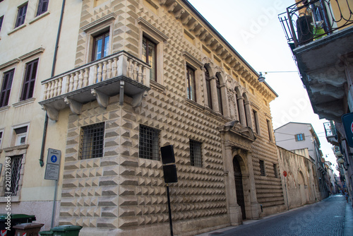 Palazzo Sansebastiani, today known as Palazzo dei Diamanti, in via enrico noris in Verona, Italy © Roza_Sean