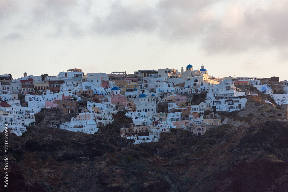 Stad landscape of Santorini