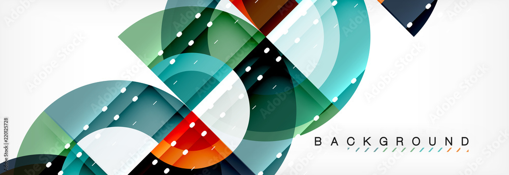 Vector circular geometric abstract background Vector circular geometric abstract background
