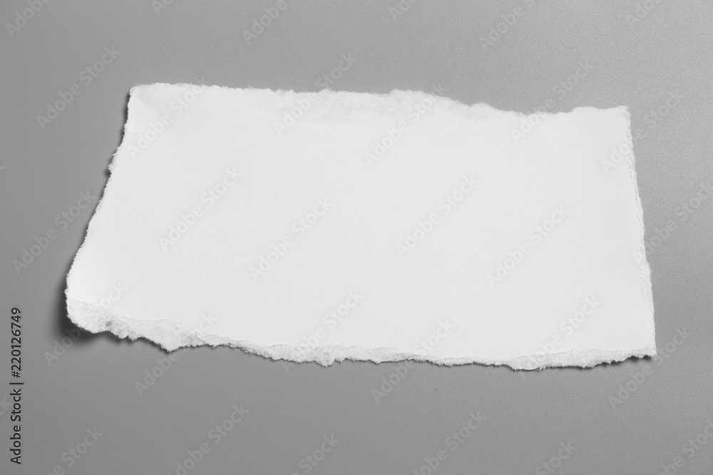 white torn paper on gray background. collection paper rip white torn paper on gray background. collection paper rip