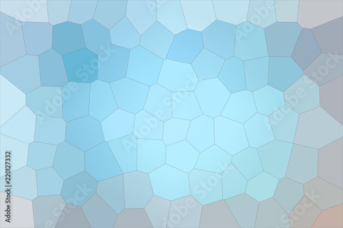 Blue and red pastel colors Big Hexagon background illustration.