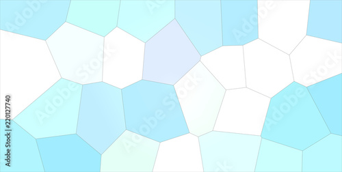 Lovely abstract illustration of blue, green and white Gigant hexagon. Beautiful background for your design.
