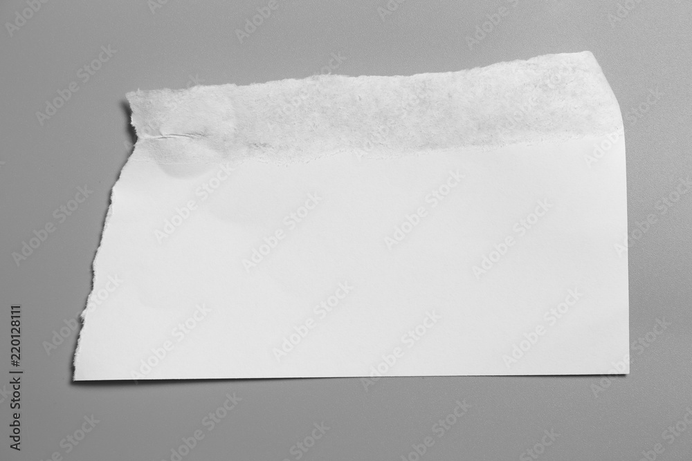 white torn paper on gray background. collection paper rip white torn paper on gray background. collection paper rip