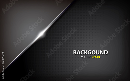 creative metallic gray innovation concept. black background vector