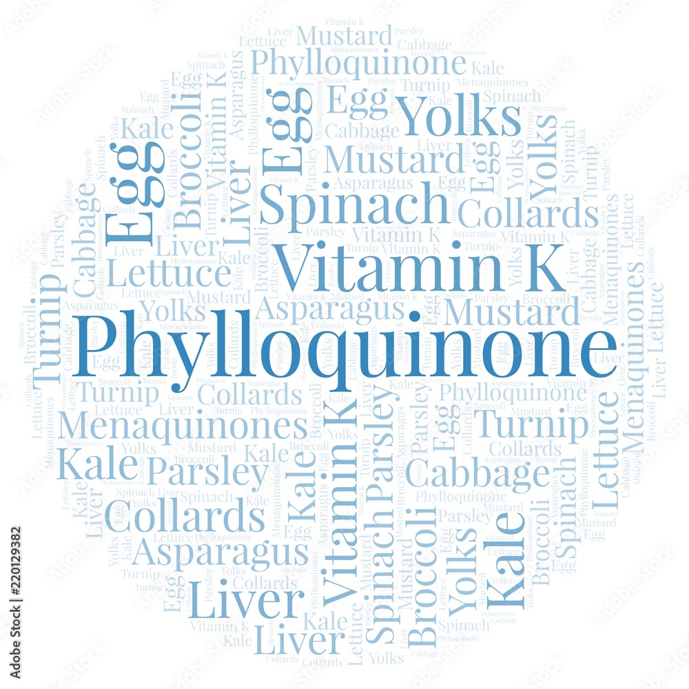 Phylloquinone word cloud. Phylloquinone word cloud.