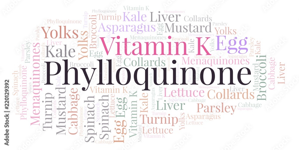 Phylloquinone word cloud. Phylloquinone word cloud.