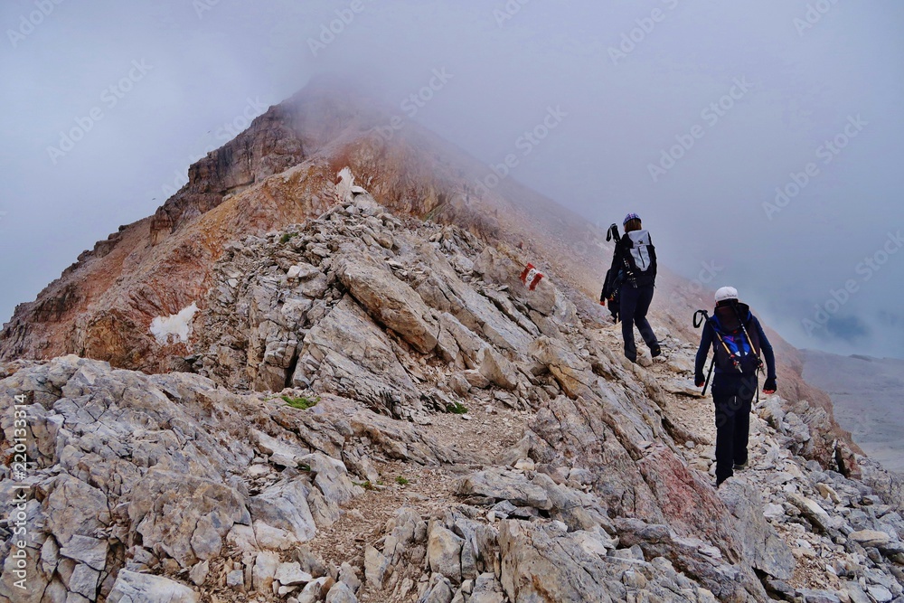 Bergwandern, Piz Boè, Sellagruppe, Dolomiten


