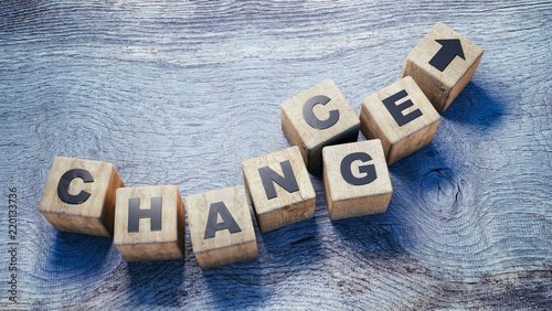 Foto Würfel Chance Change auf Holz 2