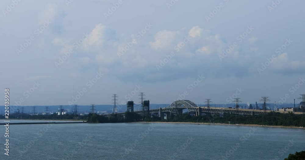View of the Burlington Skyway, Ontario, Canada 4K View of the Burlington Skyway, Ontario, Canada 4K