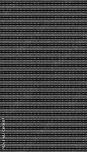 White honeycomb on a black background. Seamless texture. Isometric geometry. 3D illustration