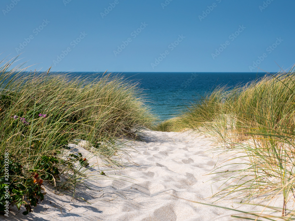 idyllischer Weg ans Meer