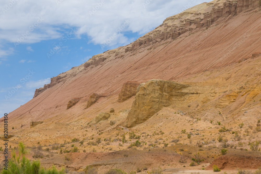 Fototapeta premium sandy mountains, national park in Kazakhstan