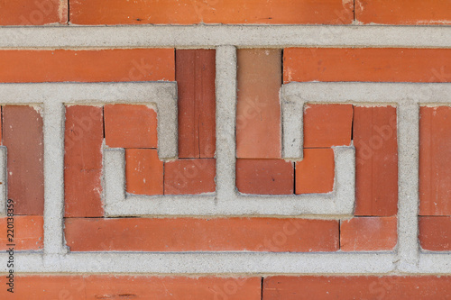 Obraz na płótnie Figured bricks for decorating walls and fences
