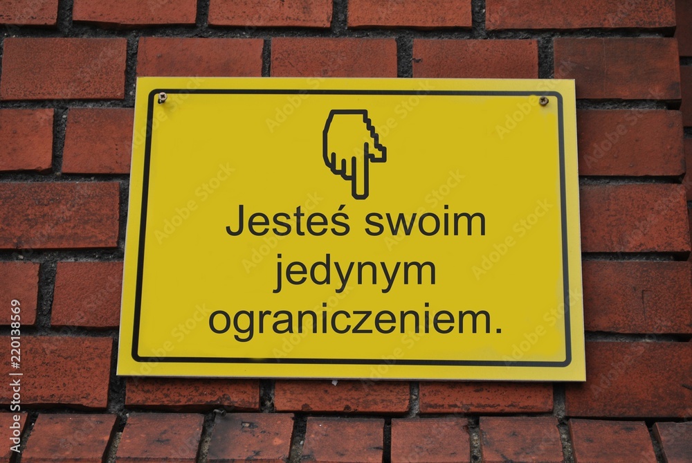 Obraz premium Jesteś swoim jedynym ograniczeniem
