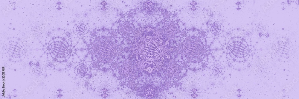 Panoramahintergrund mit Ornamenten - Violett