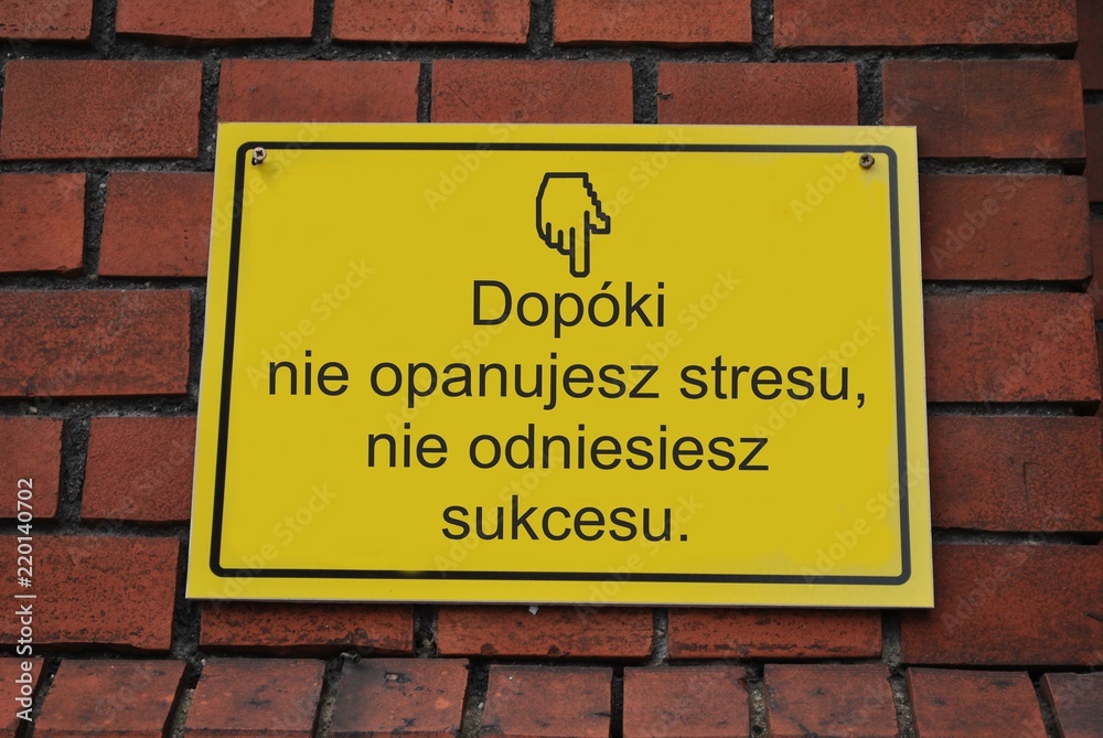 Fototapeta premium Koniec ze stresem