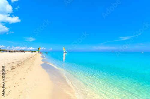 Photography The beautiful beach of Varadero in Cuba on a summer day