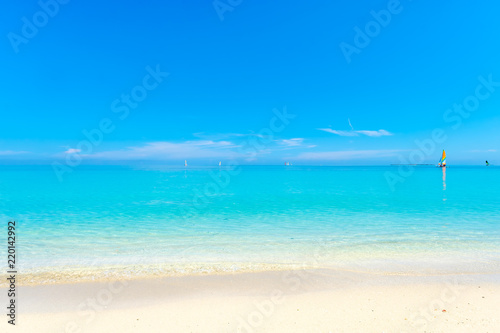 The beautiful beach of Varadero in Cuba on a summer day