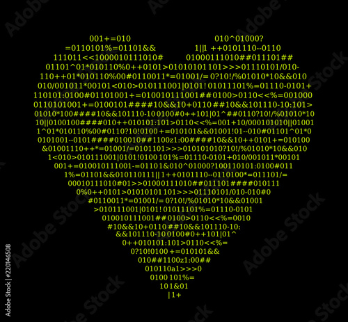Signal heart, text sourdce code