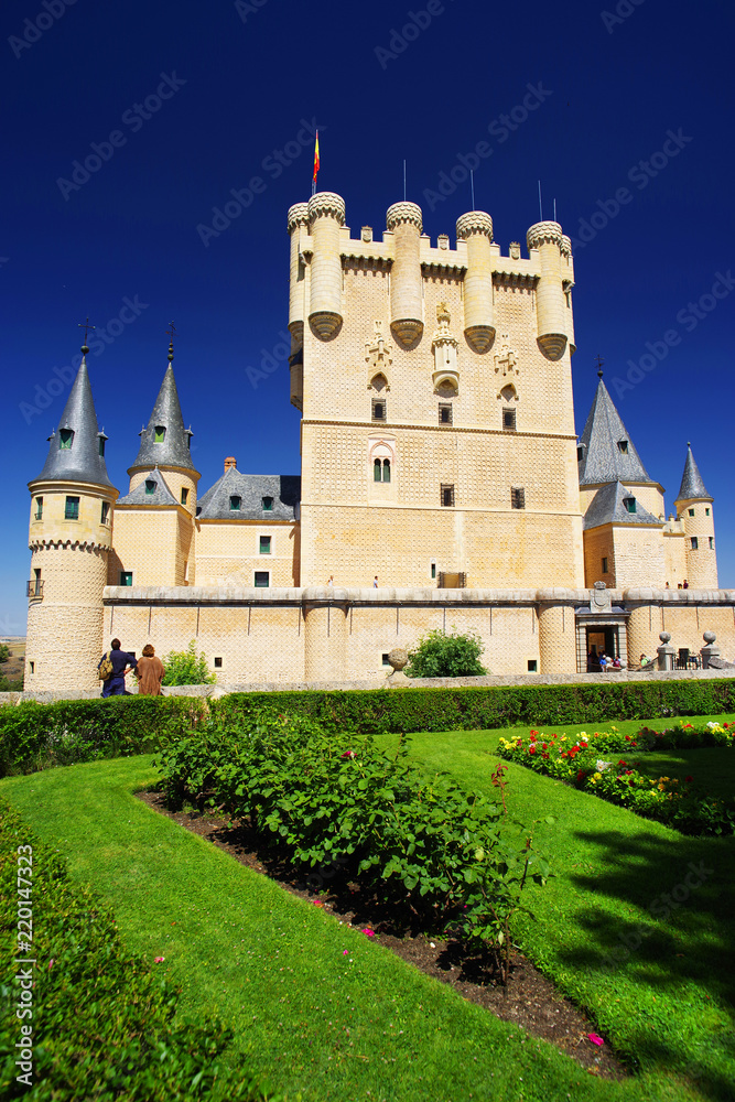 The famous Alcazar Castle of Segovia Spain, Europe