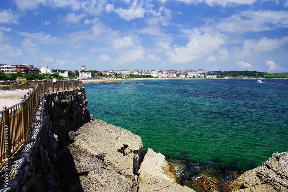 Obraz premium Cantabrian Coast in Santander, Spain, Europe