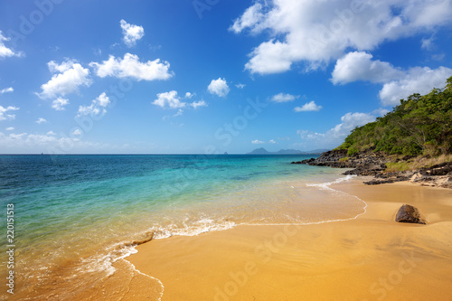 Exotic Beach in Martinique, Caribbean. Pointe Borgnese Natural Site photo