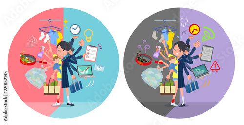 flat type school girl Sailor suit_mulch task switch