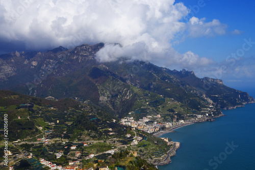 Ravello is high above the Amalfi Coast in Southern Italy. It is a beautiful hill town with fantastic views over the coastline. Wagner wrote some of his operas staying at the Villa Rufolo 