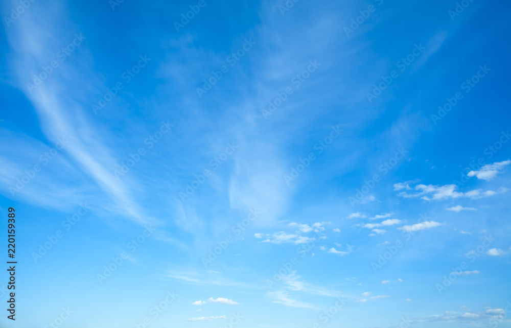 Obraz premium blue sky and white clouds