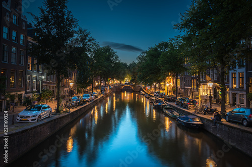 Just a cloud in the sky at night, Amsterdam, the Netherlands