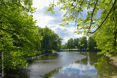 Mikhalkovo Park  Upper Mikhalkov pond  Moscow  Russia