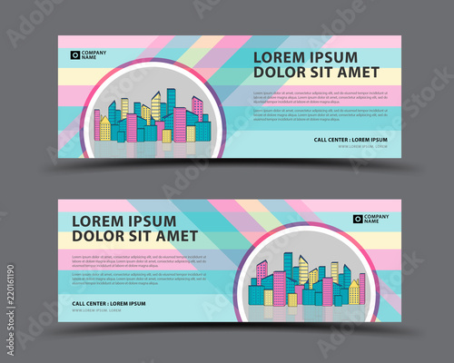 Banner template vector pastel background, web banner template, billboard design, header page, Business flyer vetical layout, Modern Art graphics for website, gift card, advertisement
