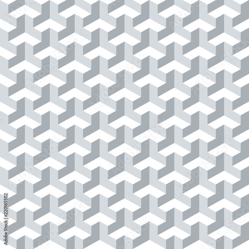 Fototapeta Naklejka Na Ścianę i Meble -  Seamless abstract geometric isometric cube surface pattern background texture.