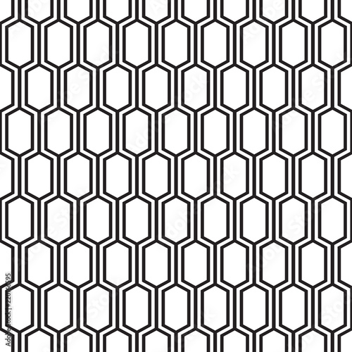 Seamless vintage honeycomb lattice trellis pattern.
