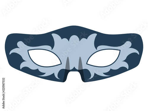 Isolated colored carnival mask