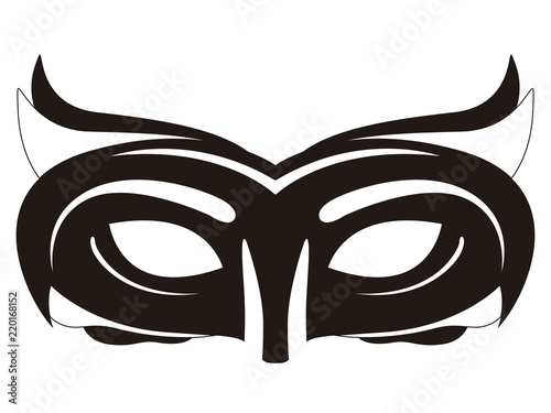 Isolated carnival mask icon