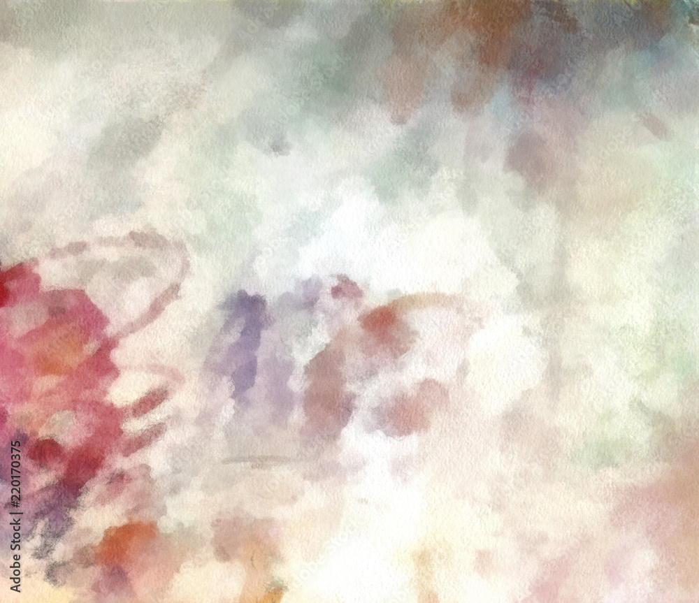 Fototapeta premium Detailed close-up grunge multi color abstract background. Dry brush strokes hand drawn oil painting on canvas texture. Creative simple pattern for graphic work, web design or wallpaper. 