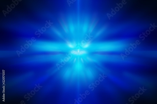 Blue motion sparkle light backdrop. Blurred of blue background.
