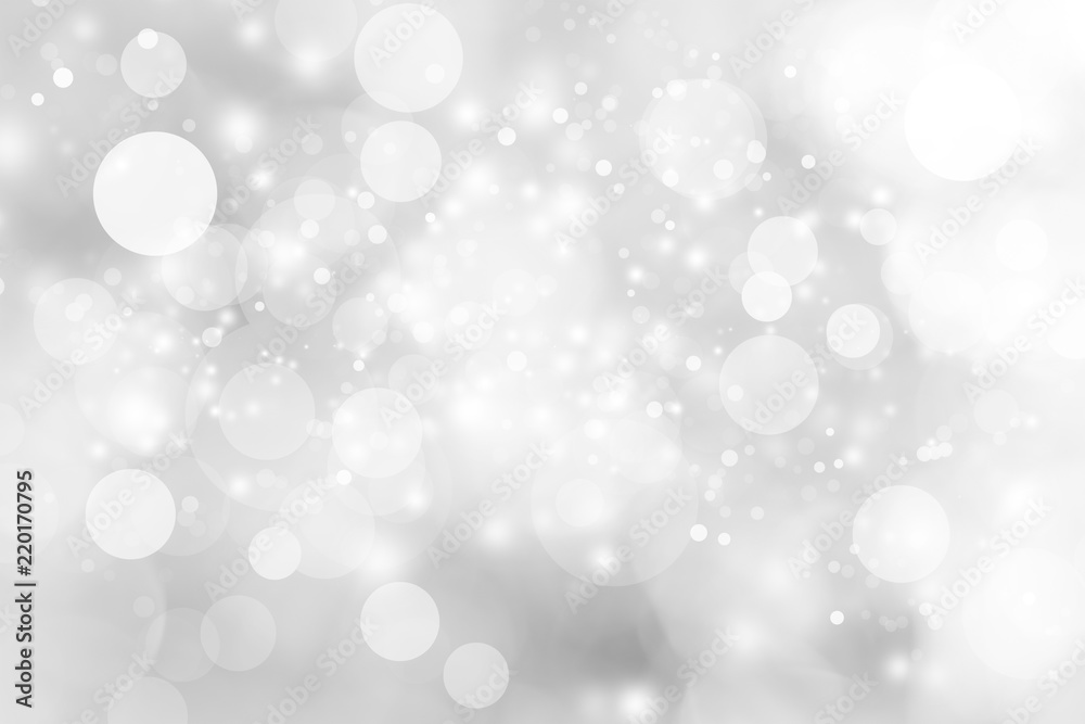 white blur abstract background. bokeh christmas blurred beautiful shiny Christmas lights